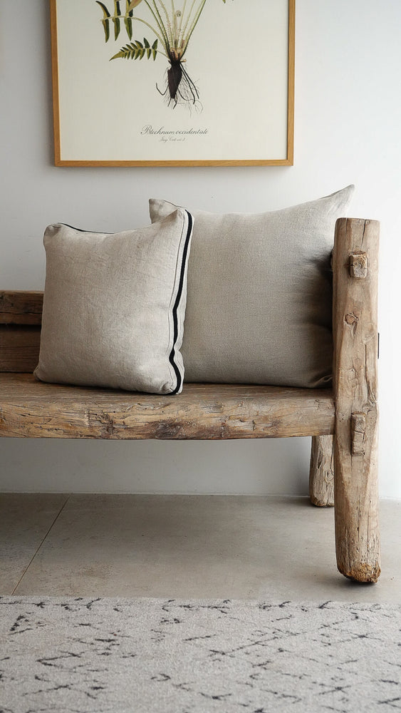 James Cushion - Medium Square - Flax