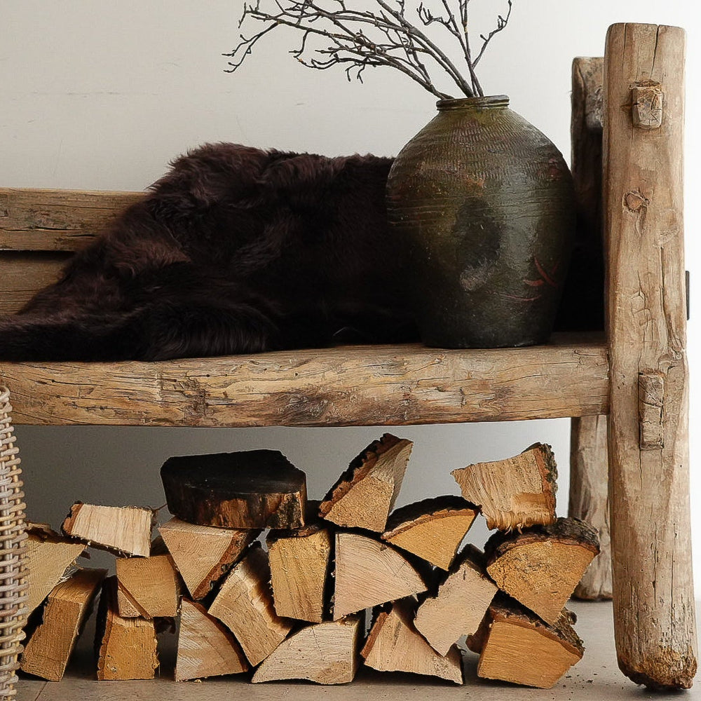 Sheepskin Long Wool - Chocolate - Large