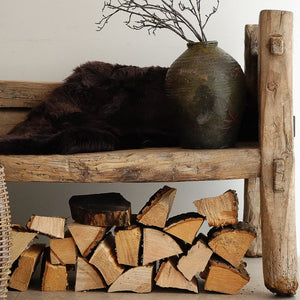Sheepskin Long Wool - Chocolate - Large