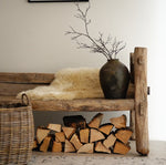 Sheepskin Long Wool - Light Beige - Large