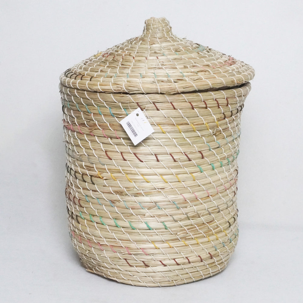 Mendong Basket with Lid - Medium