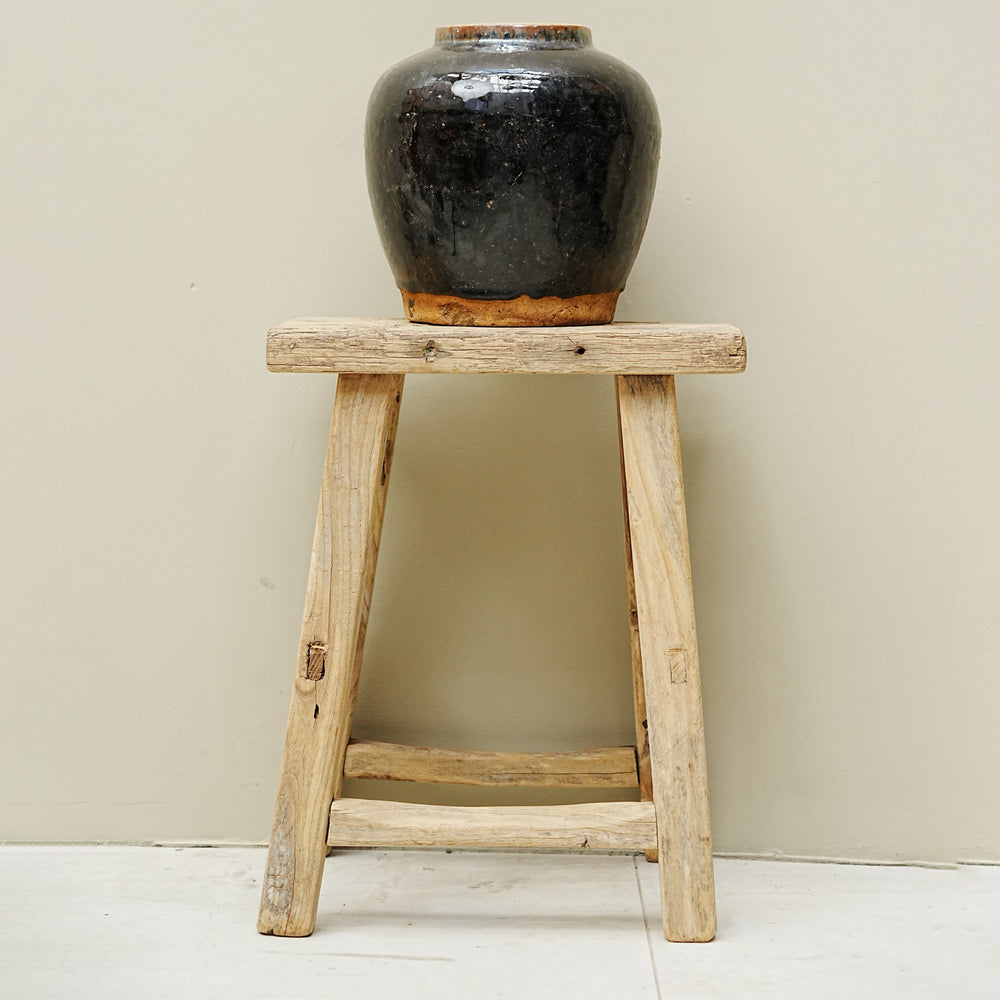 The Fen Vintage Elm Stool