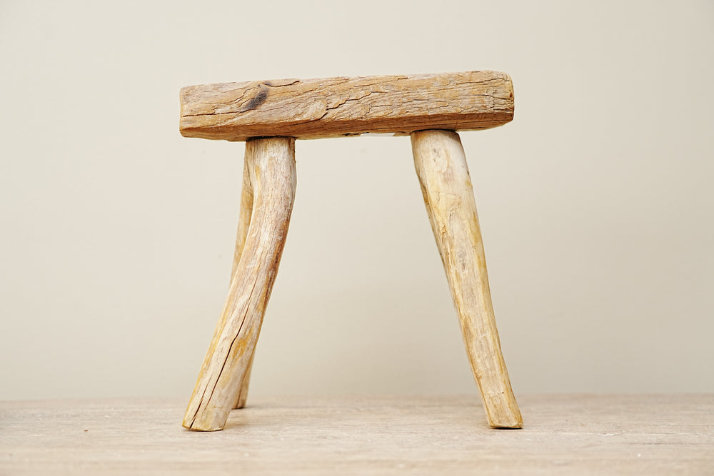 Fern Vintage Wooden Stool