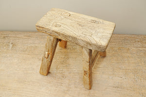 Foxglove Vintage Wooden Stool