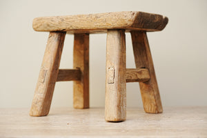 Foxglove Vintage Wooden Stool