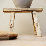 Foxglove Vintage Wooden Stool