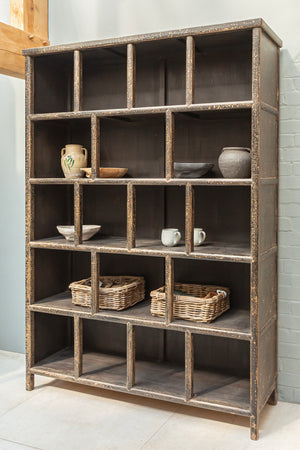 Gilbert Black Bookcase - 215cm