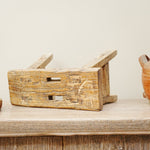 Hollyhock Vintage Wooden Stool