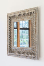 Kali Grey Square Carved Mirror - 92cm x 94cm