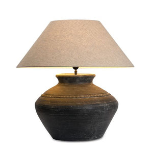 Todino Vase Lamp - Brown/Black