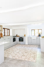 Lanna Cream Floral Patterned Rug - 170cm x 240cm