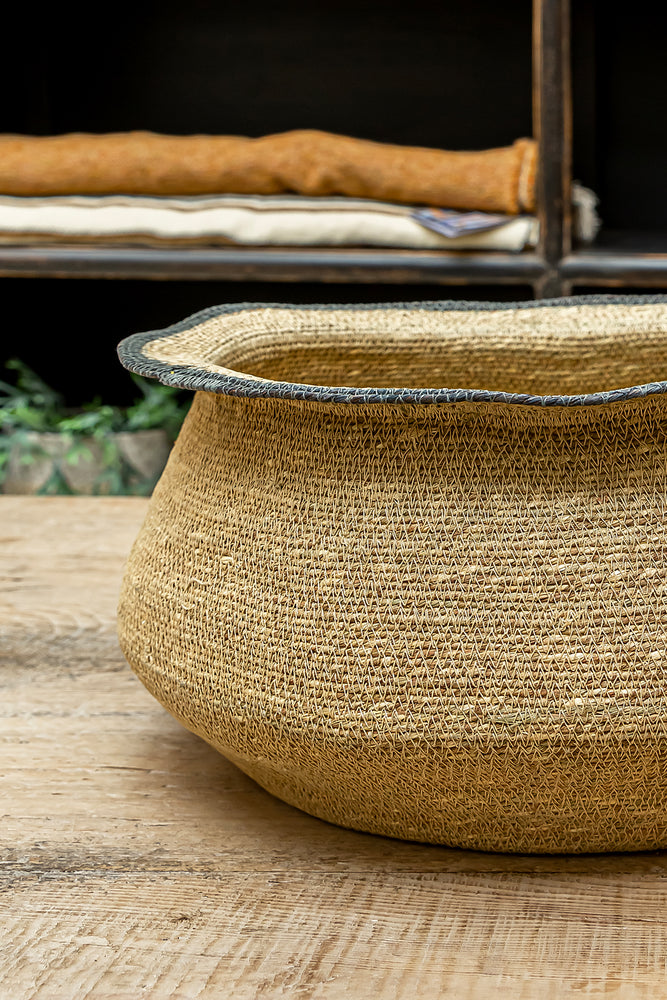 
                
                    Load image into Gallery viewer, Large Basket Bowl - Natural
                
            