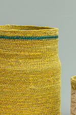 Large Seagrass Vase Basket - Curry