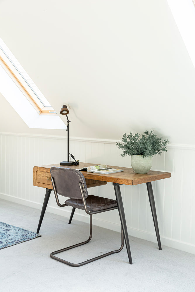 Mid Century Writing Desk - Dark