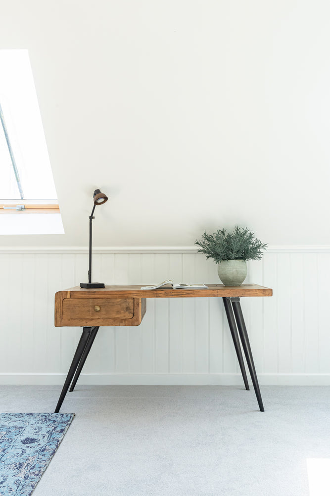 Mid Century Writing Desk - Dark