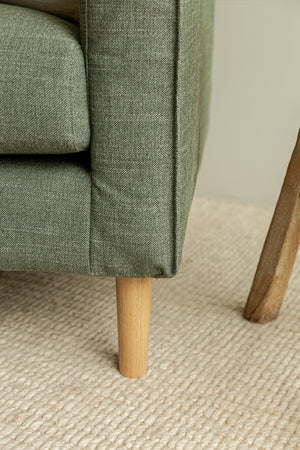 Moreton Armchair - Timber - Forest Green