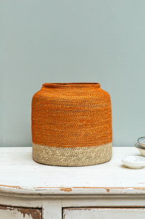 
                
                    Load image into Gallery viewer, Medium Vase Basket - Orange
                
            