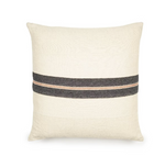 Patagonian Stripe Cushion - Large Square - Black Stripe