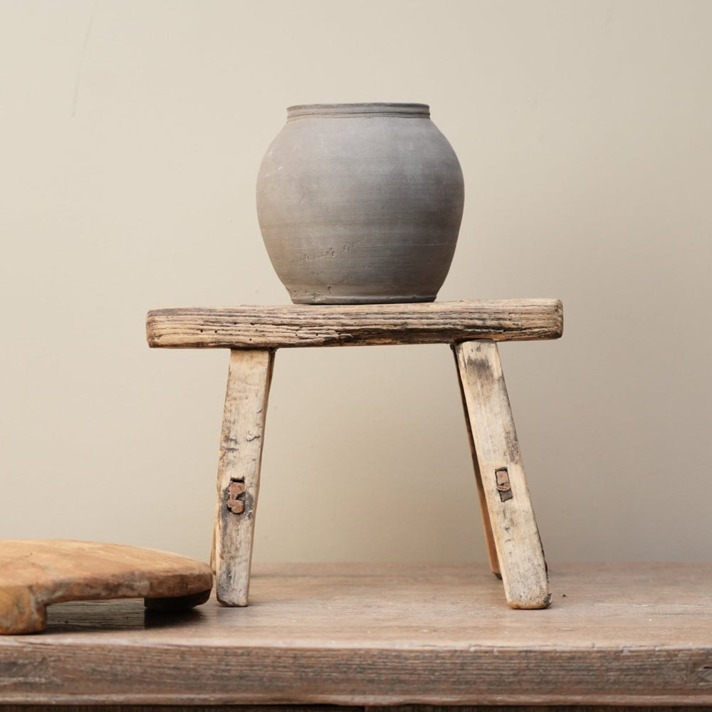 Poppy Vintage Wooden Stool