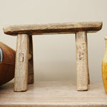 Salvia Vintage Wooden Stool