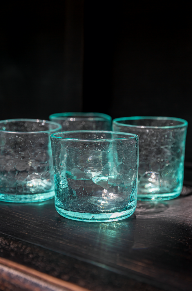 Crackle Glass Tumbler - Small