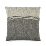 Jules Cushion - Large Square - Black Herringbone
