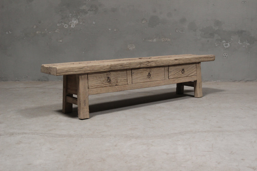 Cyril Reclaimed Coffee Table With Drawers