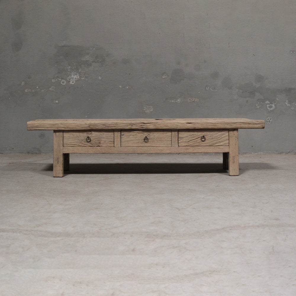 Cyril Reclaimed Coffee Table With Drawers