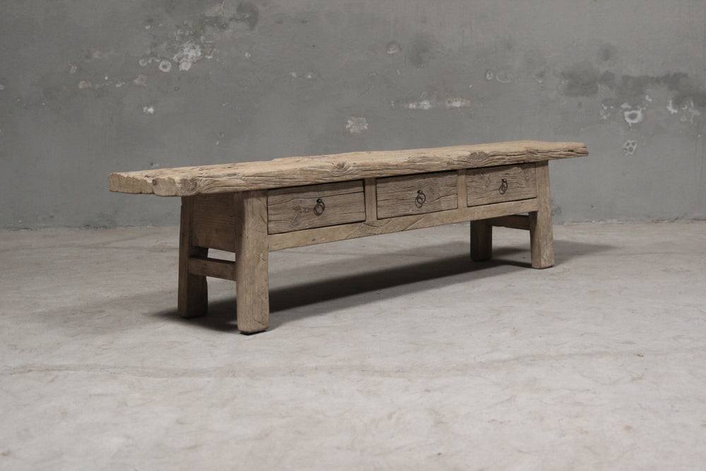 Martha Reclaimed Coffee Table With Drawers