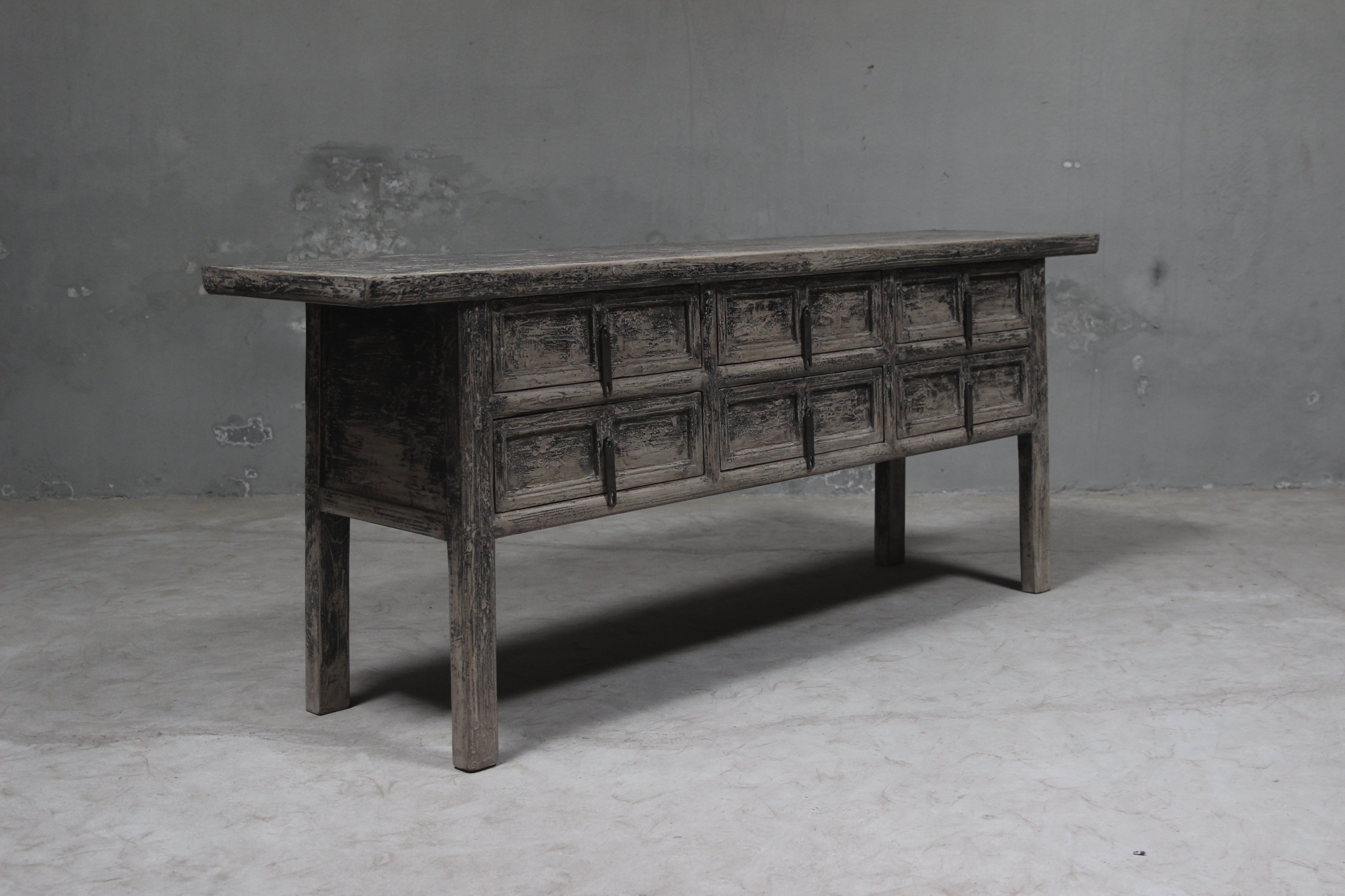 Claude Reclaimed Console Table | Cotswold Grey