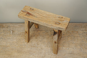 Clematis Vintage Wooden Stool