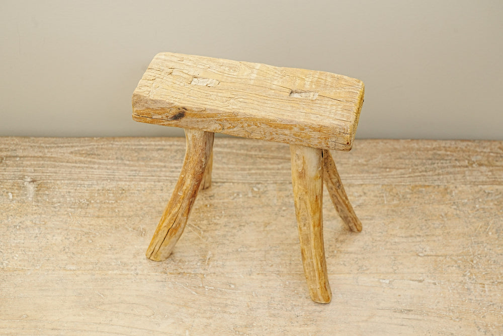 Fern Vintage Wooden Stool