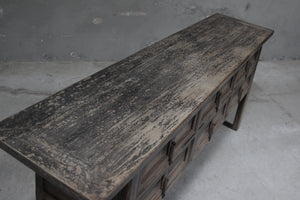 Henry Reclaimed Elm Console Table | Cotswold Grey