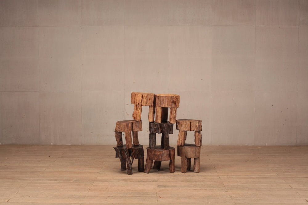 Harvey vintage Wooden Stool