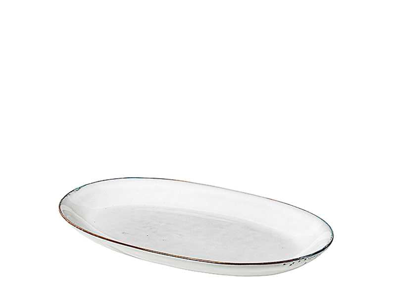 Broste Nordic Sand Oval Plate - Large