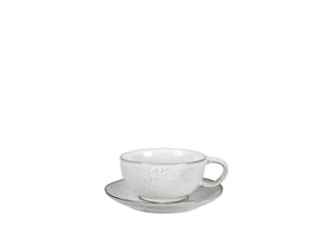Broste Nordic Sand Cappuccino Cup With Saucer