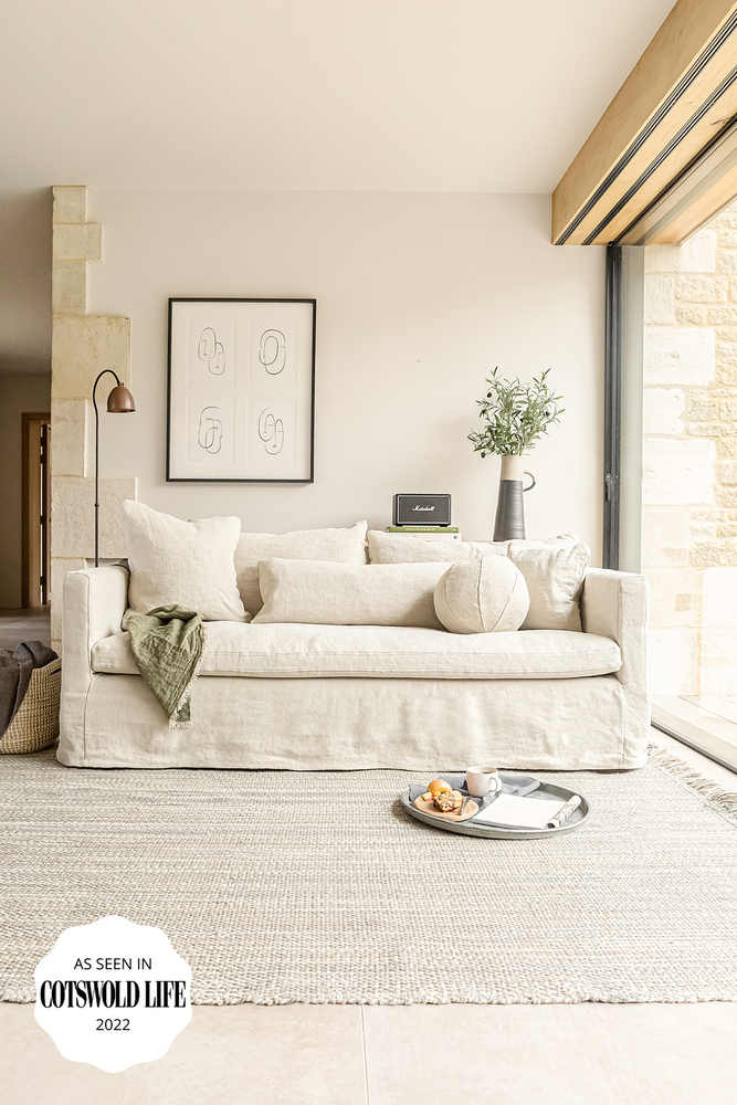 Linen 2 seater sofa hotsell