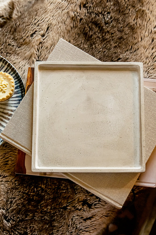 Gothenburg Square Cement Tray - 22.5cm