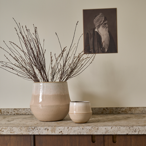 Fusion Flower Pot Nude - 31cm