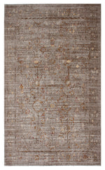 Ada Grey/Gold Patterned Rug - 120cm x 180cm