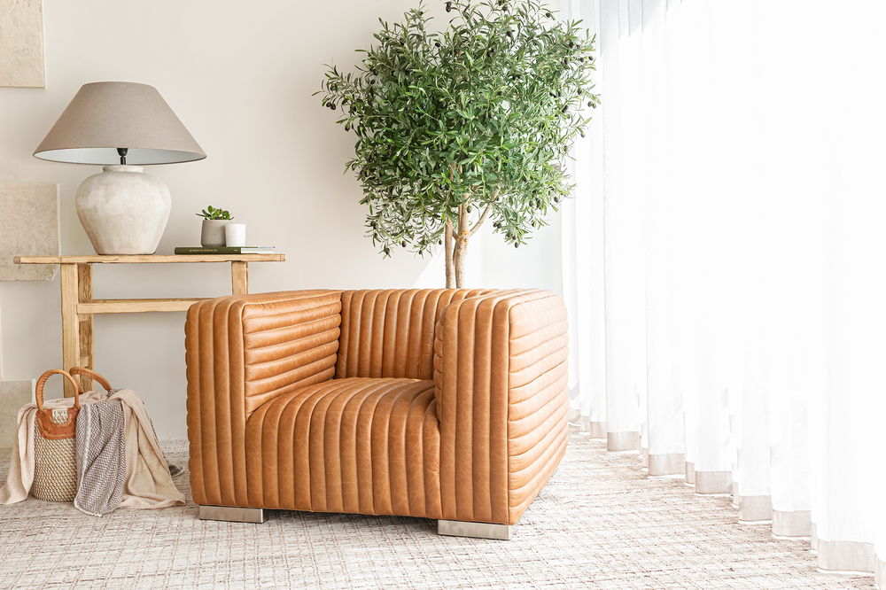 Kingham Leather Armchair - Columbia Brown