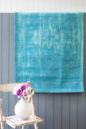 Ava Sea Blue Rug - (Sizes Available)