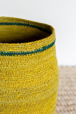 Large Seagrass Vase Basket - Curry