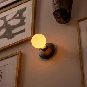 
                
                    Load image into Gallery viewer, Humble Bee Wall Light - Black Frosted
                
            