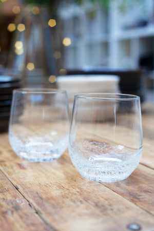 Broste Glass Bubble Tumbler - Curved