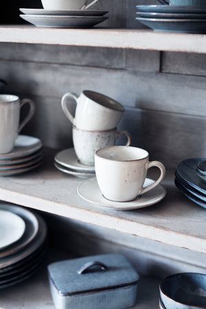 Broste Nordic Sand Tea Cup with Saucer (Click & Collect)