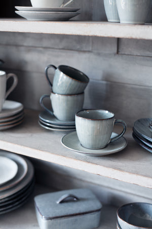 Broste Nordic Sea Cup with Saucer - Small