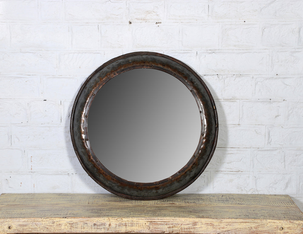 Round Iron Mirror - Small 76cm