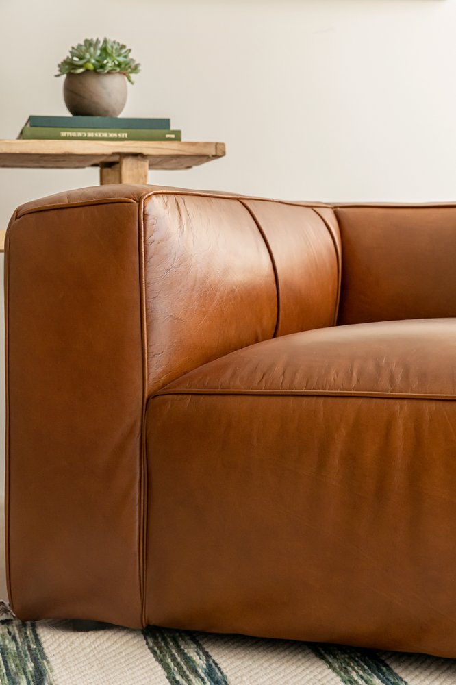 Campden Leather Armchair - Espresso