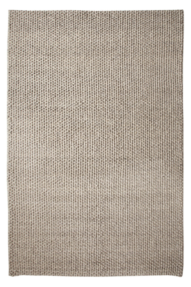 Abigail Silver Knitted Rug - 245cm x 305cm